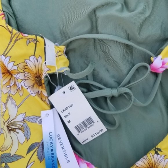 Lucky Brand Reversible One Piece Swimsuit Size M - Picture 7 of 10